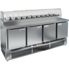 Стол для пиццы Hicold PZE1-1111/GN стекло, фото 1