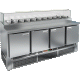 Стол для пиццы Hicold PZE1-1111/GN стекло, превью 1