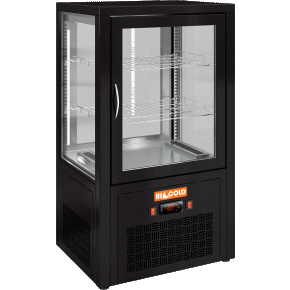 Настольная холодильная витрина Hicold VRC T 70 Black, фото 1