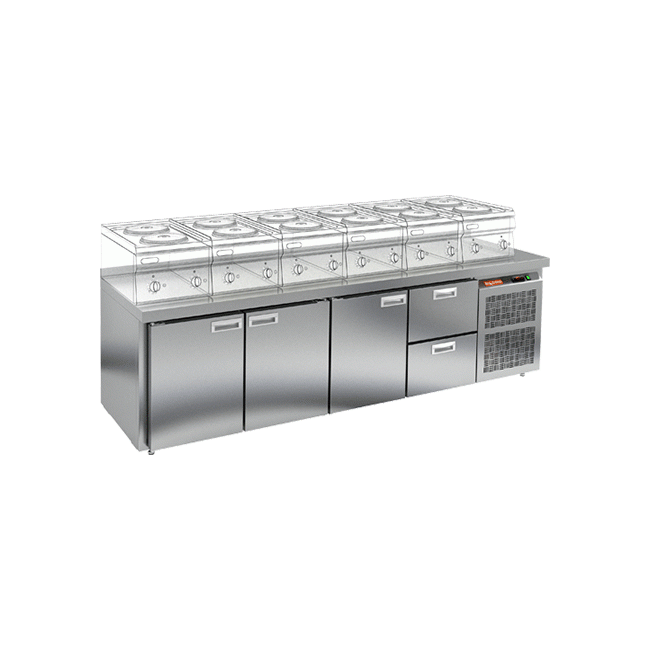 Морозильный стол Hicold GN 1112 BR2 BT LT, фото 1