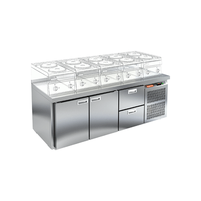 Морозильный стол Hicold GN 112 BR2 BT LT, фото 1