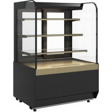 Кондитерская витрина Carboma RADIUS STANDARD KR70 VM 1,3-2 Черный-бронза (9005-0109), фото 1