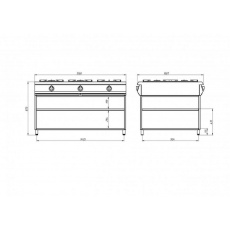 Плита газовая Grill Master Ф6П2Г/1000 (50060), фото 2