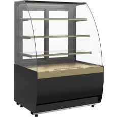 Кондитерская витрина Carboma FLANDRIA 2 LIGHT K70 VM 0,9-1 2.0 Черный-бронза (9005-0109), фото 1