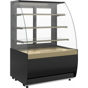 Кондитерская витрина Carboma FLANDRIA 2 LIGHT K70 VM 0,9-1 2.0 Черный-бронза (9005-0109), фото 1