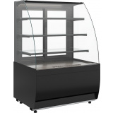 Кондитерская витрина Carboma FLANDRIA 2 LIGHT K70 VM 0,9-1 2.0 Техно (9005), фото 1