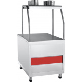 Прилавок для столовых приборов Abat ПСП-70КМ кашированный металл, фото 1