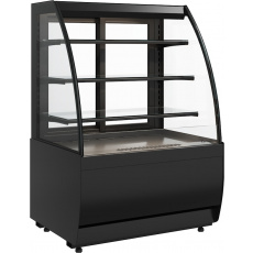 Кондитерская витрина Carboma FLANDRIA 2 STANDARD K70 VM 0,9-2 2.0 Техно (9005), фото 1
