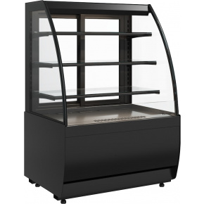 Кондитерская витрина Carboma FLANDRIA 2 STANDARD K70 VM 1,3-2 2.0 Техно (9005), фото 1