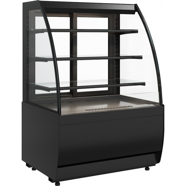 Кондитерская витрина Carboma FLANDRIA 2 STANDARD K70 VM 1,3-2 2.0 Техно (9005), фото 1