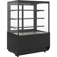 Кондитерская витрина Carboma CUBE 2 STANDARD KC70 VV 0,9-1 2.0 Техно (9005), фото 1