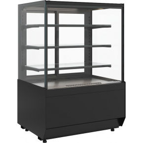 Кондитерская витрина Carboma CUBE 2 STANDARD KC70 VV 0,9-1 2.0 Техно (9005), фото 1