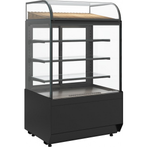 Кондитерская витрина Carboma CUBE 2 STANDARD KC70 VV 0,9-1 2.0 Техно (9005), фото 2