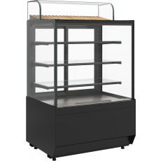 Кондитерская витрина Carboma CUBE 2 STANDARD KC70 VV 0,9-1 2.0 Техно (9005), фото 4