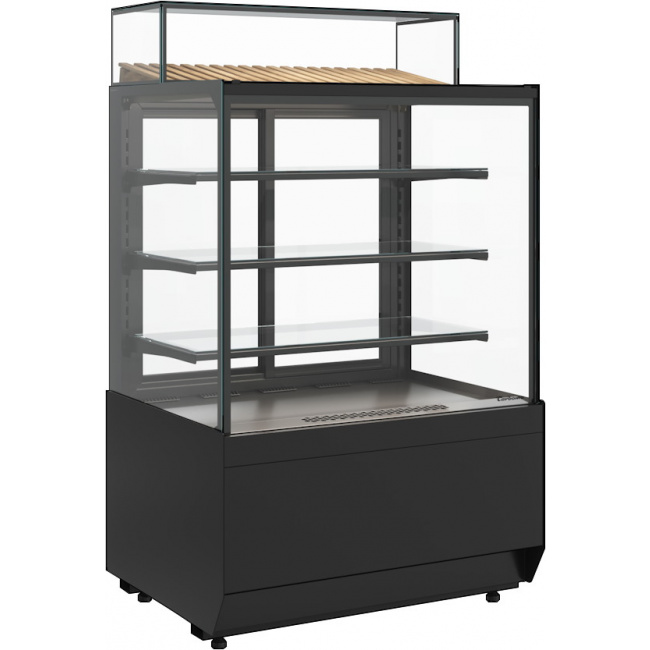 Кондитерская витрина Carboma CUBE 2 STANDARD KC70 VV 1,3-1 2.0 Техно (9005), фото 3