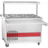 Холодильный прилавок Abat ПВВ(Н)-70ПМ-НШ кашированный металл, фото 1