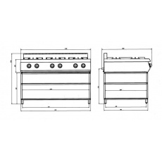 Плита газовая Grill Master Ф6ПГ/800 (50005), фото 3