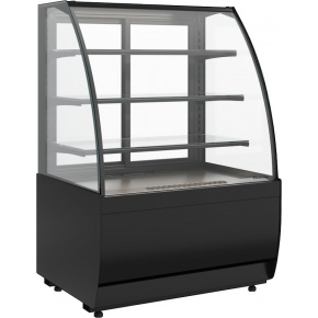 Кондитерская витрина Carboma FLANDRIA 2 STANDARD K70 VV 0,9-1 2.0 Техно (9005), фото 1