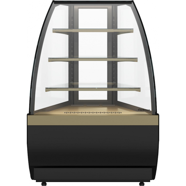Кондитерская витрина Carboma FLANDRIA 2 STANDARD K70 VV-3 2.0 (внешний угол 45) Черный-бронза (9005-0109), фото 1