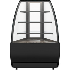 Кондитерская витрина Carboma FLANDRIA 2 STANDARD K70 VV-3 2.0 (внешний угол 45) Техно (9005), фото 1