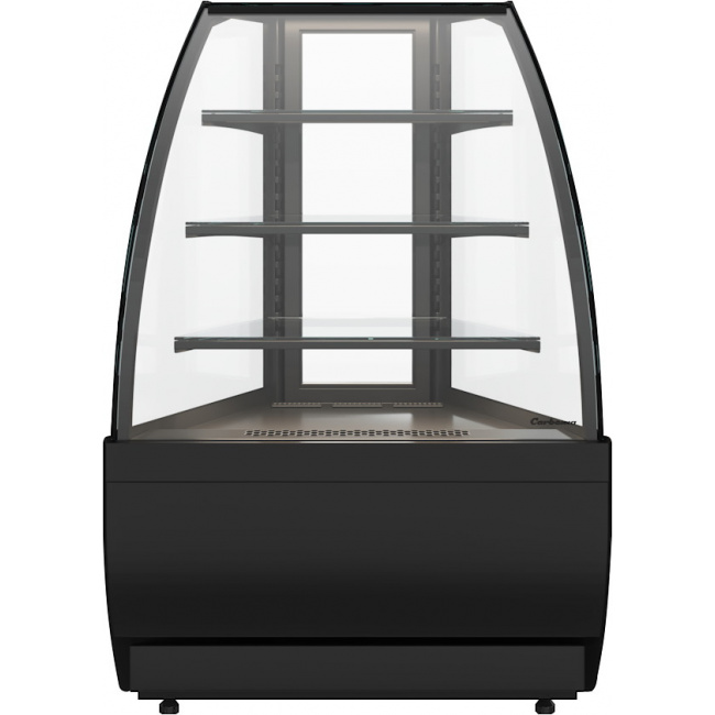 Кондитерская витрина Carboma FLANDRIA 2 STANDARD K70 VV-3 2.0 (внешний угол 45) Техно (9005), фото 1