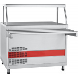 Холодильный прилавок Abat ПВВ(Н)-70КМ-НШ нержавеющая сталь, фото 1