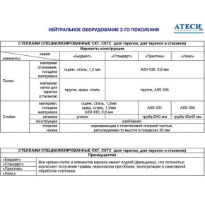 Стеллаж для сушки посуды Atesy СКТ-С-600-02-Н (СКТ-1/600), фото 4