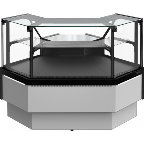 Холодильная витрина Carboma PALM 3 GC95 VM-5-1 2.0 динамика без боковин (внешний угол), фото 2