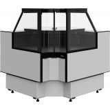 Холодильная витрина Carboma PALM 3 GC95 VM-6-1 2.0 динамика без боковин (внутренний угол), фото 1