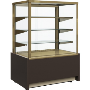 Нейтральная витрина Carboma CUBE LIGHT KC70 N 0,9-1 Шоколад / золото (0102-0109), фото 1