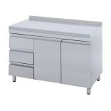 Стол-тумба закрытый Atesy СТ-С-1-1500.600-02-Р-3Л (СТ-3/1500/600 с ящиками), фото 1