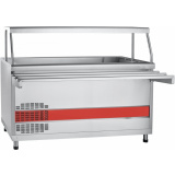 Холодильный прилавок Abat ПВВ(Н)-70КМ-03-НШ кашированный металл, фото 1