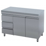 Стол-тумба закрытый Atesy СТ-С-1200.600-02-Р-3Л (СТ-2/1200/600 с ящиками), фото 1