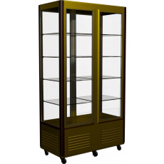 Шкаф холодильный Carboma D4 VM 800-1 (R800C) (0109-0102 (коричн-золот) 4 дв, решетки), фото 1