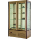 Шкаф холодильный Carboma D4 VM 800-1 (R800C) (0109-0102 (коричн-золот) 4 дв, решетки), превью 2