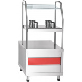 Прилавок для столовых приборов Abat ПСПХ-70КМ кашированный металл, фото 1