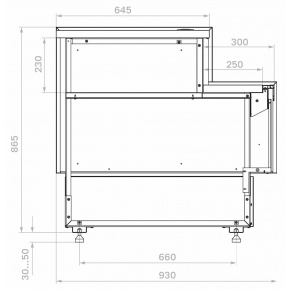 Неохлаждаемый прилавок Carboma PALM 3 GC95 N 0,9-7 2.0, фото 3