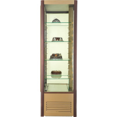 Шкаф холодильный Carboma D4 VM 800-1 (R800C) (0109-0102 (коричн-золот) 4 дв, решетки), фото 4