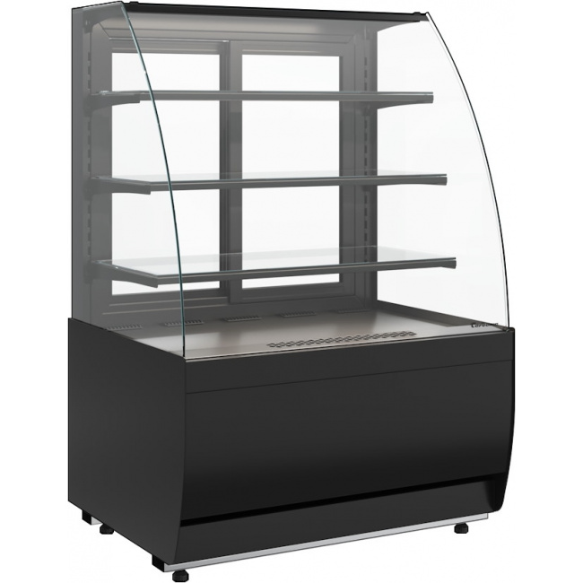Нейтральная витрина Carboma FLANDRIA 2 LIGHT K70 N 1,3-1 2.0 Техно (9005), фото 1