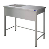Ванна моечная с рабочей поверхностью Atesy ВСМЦС-Л-1Л.500.400-1200.600-02 (ВСМЦ-1/1200/600Н с правым столом), фото 1