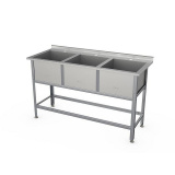 Ванна моечная Atesy ВСМ-Б-3.700-1-02 (ВМ-3/700 с бортом), фото 1