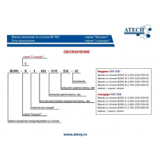 Ванна моечная с рабочей поверхностью Atesy ВСМС-Б-1.600-1350.700-02 (ВМС-1/600), фото 3