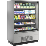 Холодильная горка Carboma FC20-07 VM 1,3-1 0300 LIGHT фронт X0 (версия 2.0) (9006-9005)(боковины металлические), фото 1