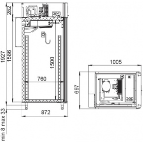Шкаф для вызревания мяса Polair CS107 Meat Тип 2 black, фото 4