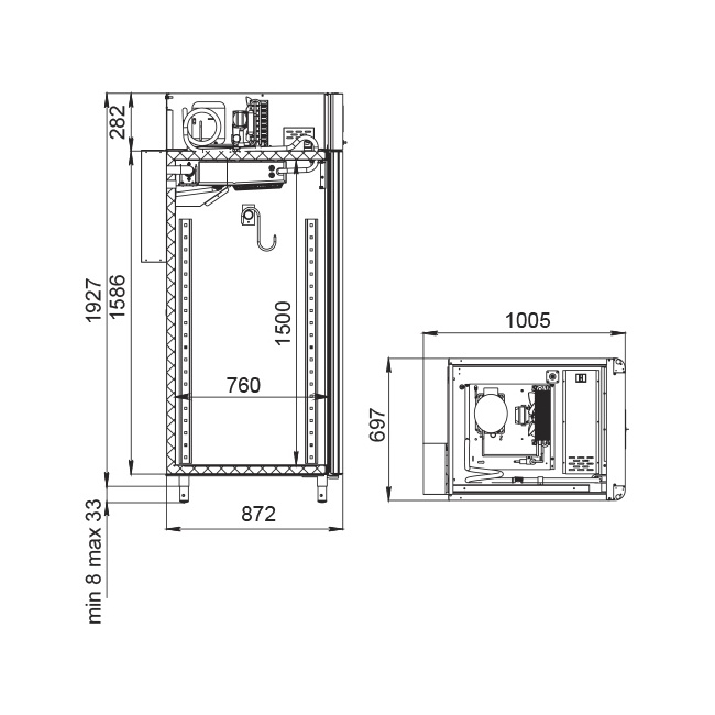 Шкаф для вызревания мяса Polair CS107 Meat Тип 2 black, фото 4