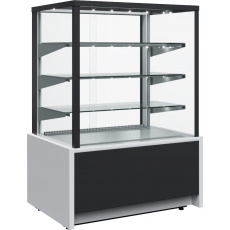 Кондитерская витрина Carboma ВХСв-0,6д CUBE LIGHT (KC70 VM 0,6) Техно (9006-9005), фото 1